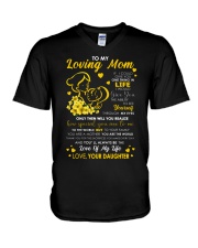Loving mom V-Neck T-Shirt tile