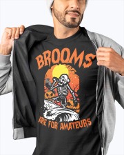 BROOMS ARE FOR AMATEURS Classic T-Shirt apparel-classic-tshirt-lifestyle-front-93