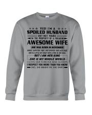 To My Husband Shirt November Crewneck Sweatshirt tile