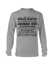 To My Husband Shirt November Long Sleeve Tee tile