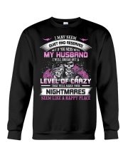 My Husband is Happy Place Crewneck Sweatshirt tile