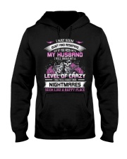 My Husband is Happy Place Hooded Sweatshirt tile