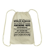 To My Trophy Husband Drawstring Bag tile