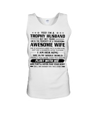 To My Trophy Husband Unisex Tank tile