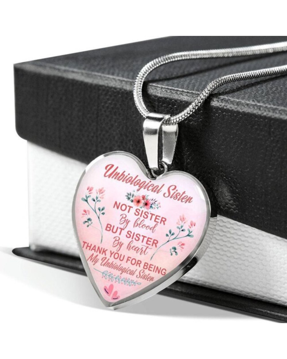 There Is No Better Sister Than You Love Heart Shape Pendant Necklace Gift To Sister Jewelry Gift template
