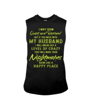 My Husband is Happy Place Sleeveless Tee tile