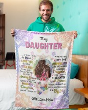 MY LITTLE GIRL - AMAZING GIFT FOR DAUGHTER Small Fleece Blanket - 30" x 40" aos-coral-fleece-blanket-30x40-lifestyle-front-09a