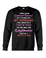 My Husband is Happy Place Crewneck Sweatshirt tile