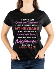 My Husband is Happy Place Ladies T-Shirt custom-t-shirts-ladies-lifestyle-front-92