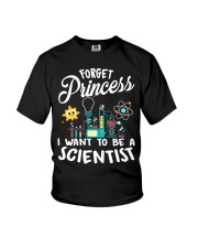 Forget Princess I Want To - Scientist Girl Science Youth T-Shirt thumbnail