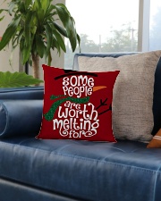 MERRY CHRISTMAS Square Pillowcase aos-pillow-square-front-lifestyle-02