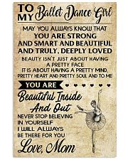 TO MY BALLET DANCE GIRL 11x17 Poster front