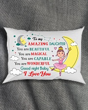TO MY AMAZING DAUGHTER Rectangular Pillowcase aos-pillow-rectangle-front-lifestyle-1