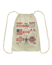 happy 4th of july shirt independente day america Drawstring Bag thumbnail
