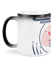 never judge the appearance of a woman Color Changing Mug back