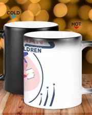 never judge the appearance of a woman Color Changing Mug ceramic-color-changing-mug-lifestyle-17