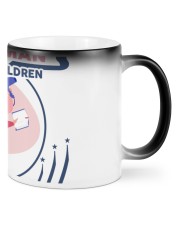 never judge the appearance of a woman Color Changing Mug front