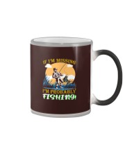 If Iam Missing Iam Probably Fishing Vintage Shirt Color Changing Mug tile