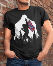 Bigfoot Confederate States of America Flag Classic T-Shirt apparel-classic-tshirt-lifestyle-26