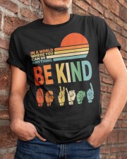 be kind sign language t shirt Classic T-Shirt apparel-classic-tshirt-lifestyle-26