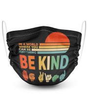 be kind sign language t shirt Masks tile