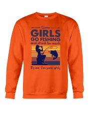 some girls go fishing and drink to much its me Crewneck Sweatshirt tile