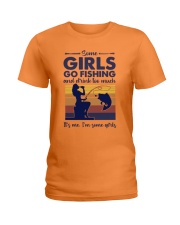 some girls go fishing and drink to much its me Ladies T-Shirt tile
