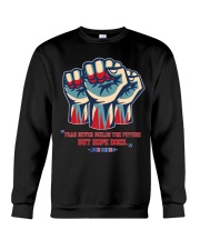 1Design Biden Fear never builds the future black Crewneck Sweatshirt tile