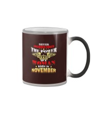 born in november Color Changing Mug tile