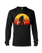 sasquatch bigfoot bass fishing shirt Long Sleeve Tee tile