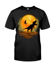 dinosaurs tee rex fishing t shirt Classic T-Shirt front