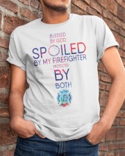 Blessed By God Spoiled By My Firefighter Classic T-Shirt apparel-classic-tshirt-lifestyle-26