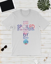 Blessed By God Spoiled By My Firefighter Classic T-Shirt lifestyle-mens-crewneck-front-17