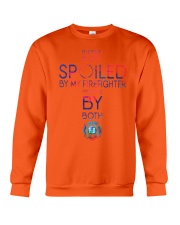 Blessed By God Spoiled By My Firefighter Crewneck Sweatshirt tile