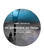 An Adventure in Parga by James Antoniou Circle Coaster tile