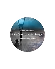 An Adventure in Parga by James Antoniou Circle Magnet tile