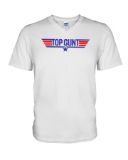 Top cunt shirt V-Neck T-Shirt tile