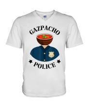 Gazpacho police shirt V-Neck T-Shirt tile
