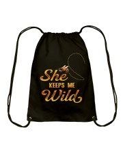 Men - Bee Safe And Wild Watercolor Drawstring Bag tile