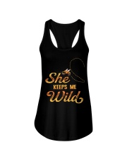 Men - Bee Safe And Wild Watercolor Ladies Flowy Tank tile