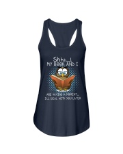 My Book And I Ladies Flowy Tank tile