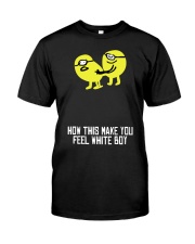 how did make you feel white boy shirt Premium Fit Mens Tee tile