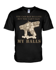 japanese pipe gun shirt V-Neck T-Shirt tile
