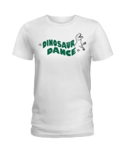 dinosaur dance shirt Ladies T-Shirt tile