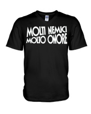molti nemici molto onore benito mussolini shirt V-Neck T-Shirt tile