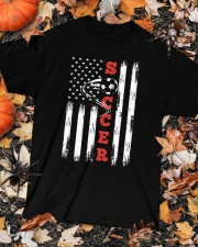 American Flag Soccer Design Funny Vintage Football Soccer Classic T-Shirt custom-t-shirts-classic-lifestyle-front-320