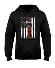 American Flag Soccer Design Funny Vintage Football Soccer Hooded Sweatshirt tile