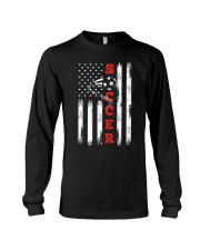 American Flag Soccer Design Funny Vintage Football Soccer Long Sleeve Tee tile