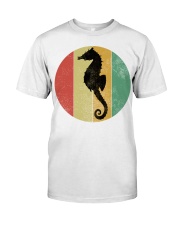 Retro Vintage Seahorse Design Funny Seahorses Lovers Cute Premium Fit Mens Tee tile