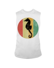 Retro Vintage Seahorse Design Funny Seahorses Lovers Cute Sleeveless Tee tile